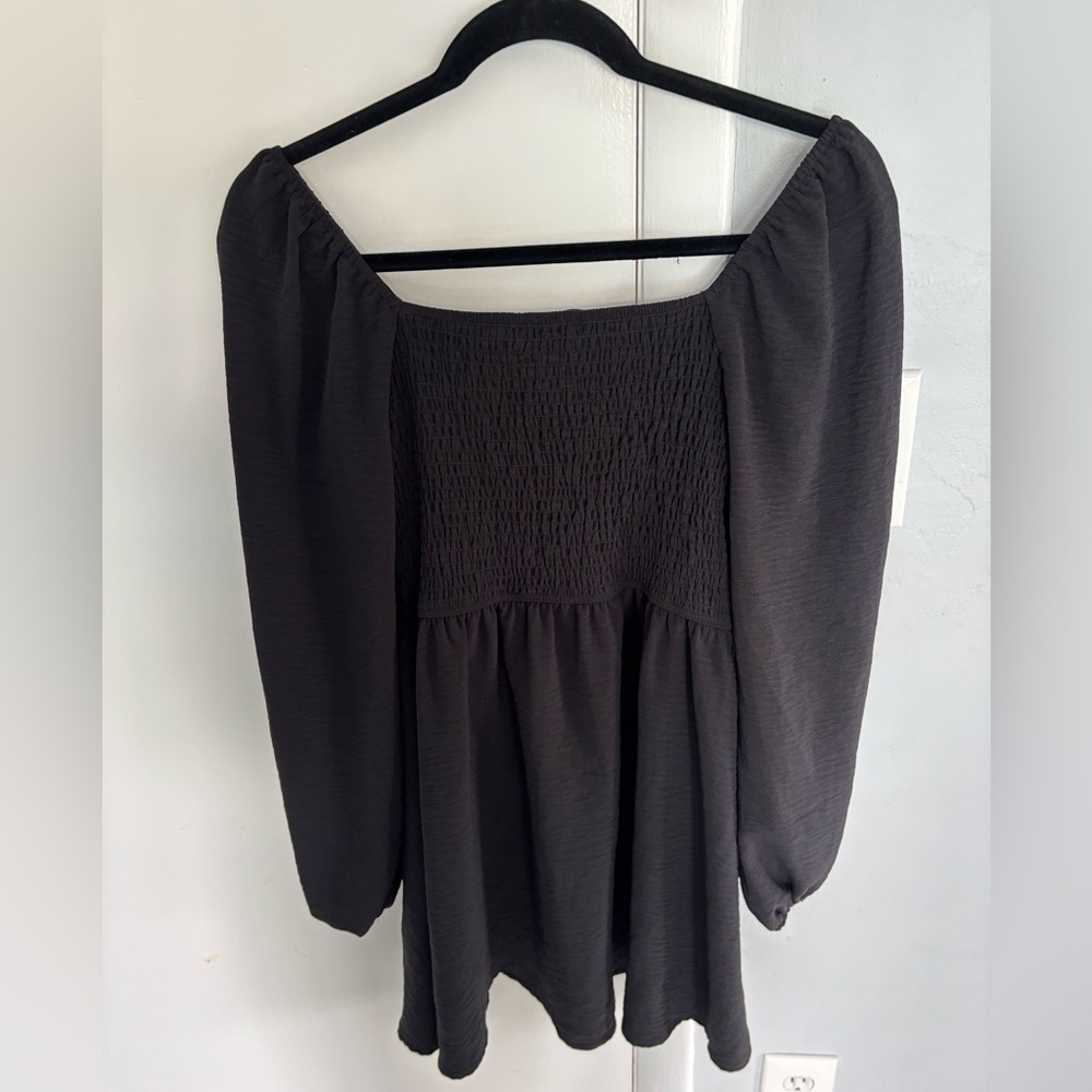 Off shoulder black dress